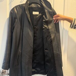 Vericci Elegant Black Leather Jacket